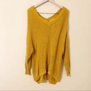 Gibson Latimer Oversized Yellow Sweater